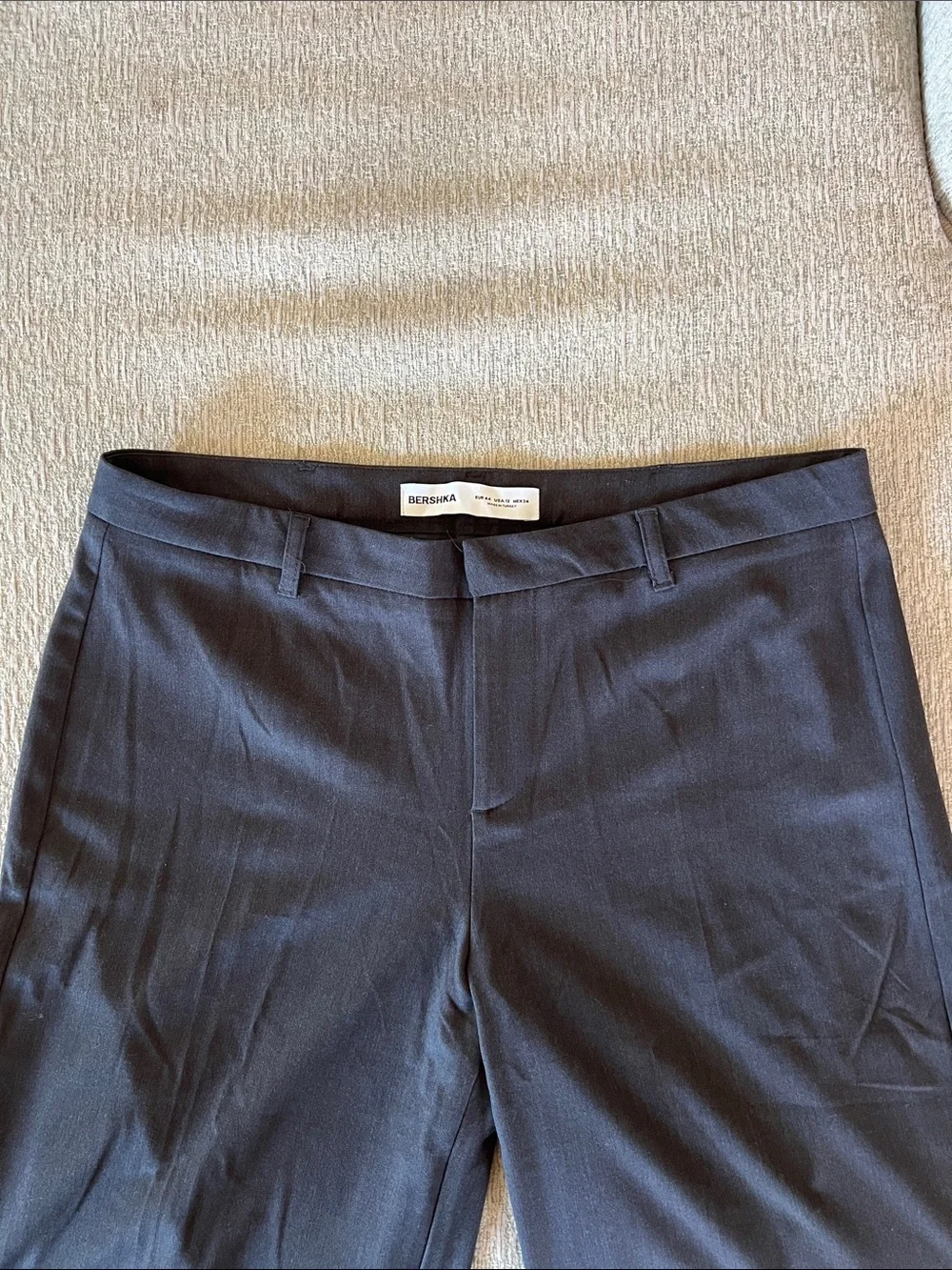 Bershka wide leg Black Work Trousers